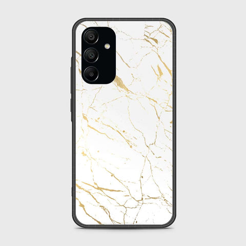 Samsung Galaxy A15 5G Cover- White Marble Series 2 - HQ Ultra Shine Premium Infinity Glass Soft Silicon Borders Case