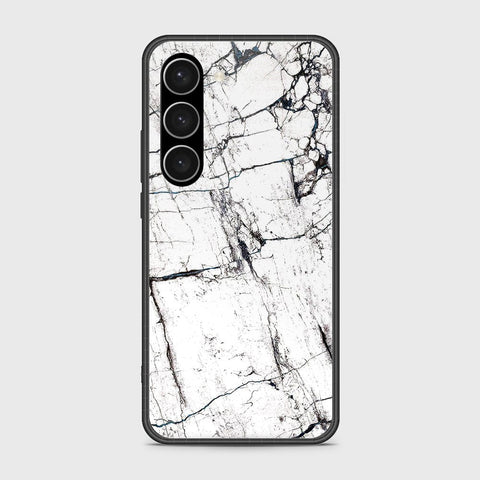 Samsung Galaxy S23 Plus 5G Cover- White Marble Series 2 - HQ Ultra Shine Premium Infinity Glass Soft Silicon Borders Case