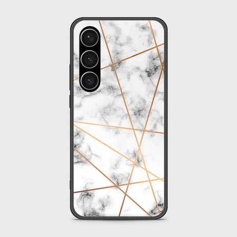 Samsung Galaxy S23 Plus 5G Cover- White Marble Series 2 - HQ Ultra Shine Premium Infinity Glass Soft Silicon Borders Case