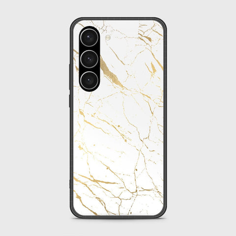 Samsung Galaxy S23 Plus 5G Cover- White Marble Series 2 - HQ Ultra Shine Premium Infinity Glass Soft Silicon Borders Case