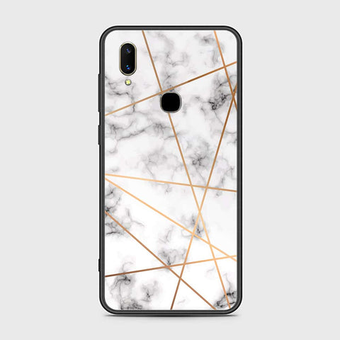 Vivo Z3 Cover- White Marble Series 2 - HQ Ultra Shine Premium Infinity Glass Soft Silicon Borders Case