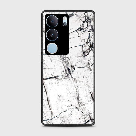 Vivo V29 Pro Cover- White Marble Series 2 - HQ Ultra Shine Premium Infinity Glass Soft Silicon Borders Case