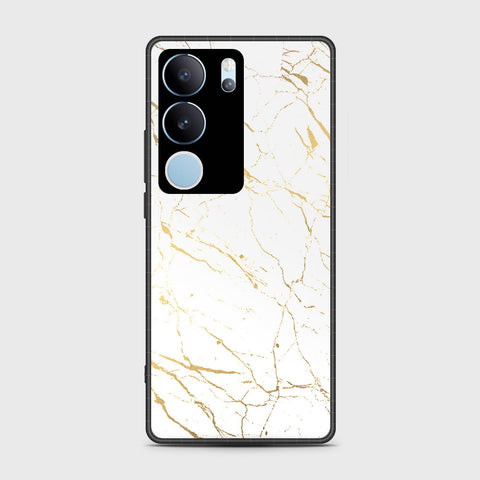 Vivo V29 Pro Cover- White Marble Series 2 - HQ Ultra Shine Premium Infinity Glass Soft Silicon Borders Case