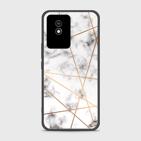 Vivo Y02A Cover- White Marble Series 2 - HQ Ultra Shine Premium Infinity Glass Soft Silicon Borders Case