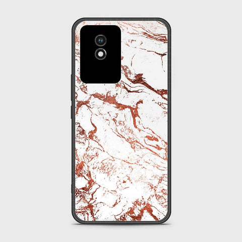 Vivo Y02t Cover- White Marble Series 2 - HQ Ultra Shine Premium Infinity Glass Soft Silicon Borders Case