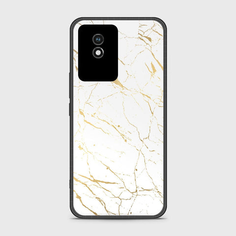 Vivo Y02A Cover- White Marble Series 2 - HQ Ultra Shine Premium Infinity Glass Soft Silicon Borders Case