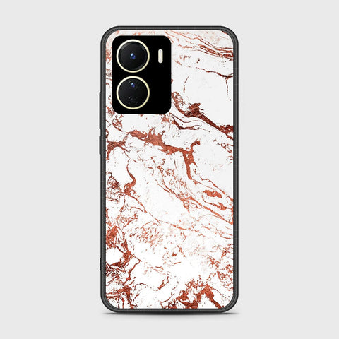 Vivo Y16 Cover- White Marble Series 2 - HQ Ultra Shine Premium Infinity Glass Soft Silicon Borders Case