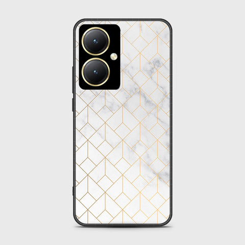 Vivo Y27 Cover- White Marble Series 2 - HQ Ultra Shine Premium Infinity Glass Soft Silicon Borders Case