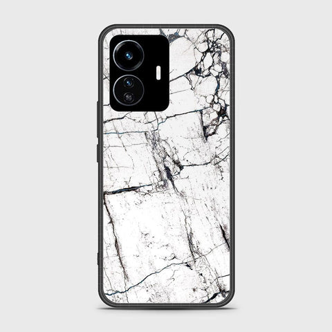 Vivo Y77 5G Cover - White Marble Series 2 - HQ Ultra Shine Premium Infinity Glass Soft Silicon Borders Case