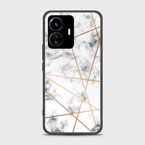 Vivo Y77 5G Cover - White Marble Series 2 - HQ Ultra Shine Premium Infinity Glass Soft Silicon Borders Case