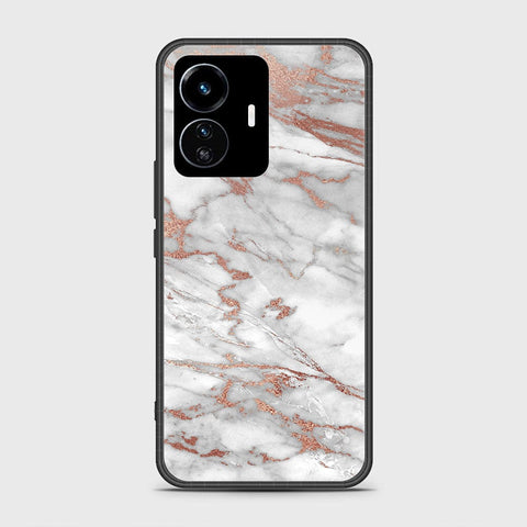 Vivo Y77 5G Cover - White Marble Series 2 - HQ Ultra Shine Premium Infinity Glass Soft Silicon Borders Case