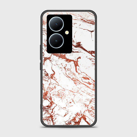 Vivo Y78 Plus 5G Cover - White Marble Series 2 - HQ Ultra Shine Premium Infinity Glass Soft Silicon Borders Case