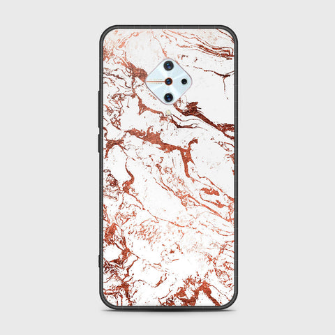 Vivo Y9s Cover- White Marble Series 2 - HQ Ultra Shine Premium Infinity Glass Soft Silicon Borders Case