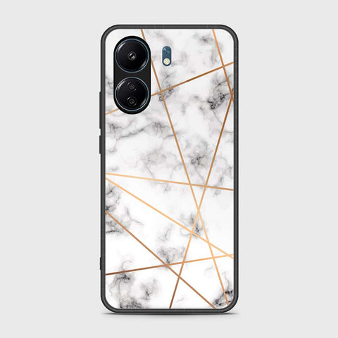 Xiaomi Poco C65 Cover- White Marble Series 2 - HQ Ultra Shine Premium Infinity Glass Soft Silicon Borders Case