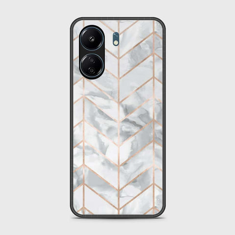 Xiaomi Poco C65 Cover- White Marble Series 2 - HQ Ultra Shine Premium Infinity Glass Soft Silicon Borders Case