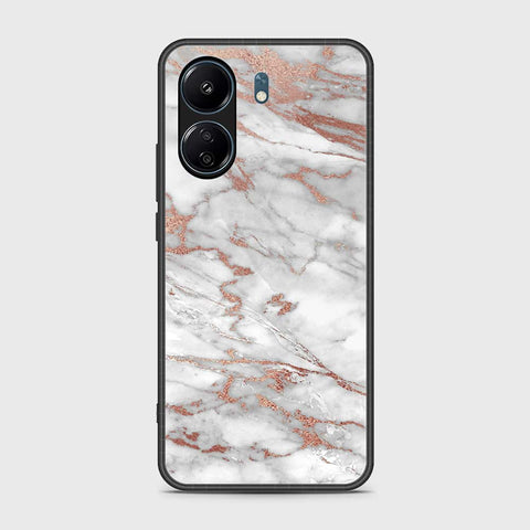 Xiaomi Poco C65 Cover- White Marble Series 2 - HQ Ultra Shine Premium Infinity Glass Soft Silicon Borders Case