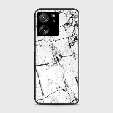 Xiaomi 13T Pro Cover- White Marble Series 2 - HQ Ultra Shine Premium Infinity Glass Soft Silicon Borders Case