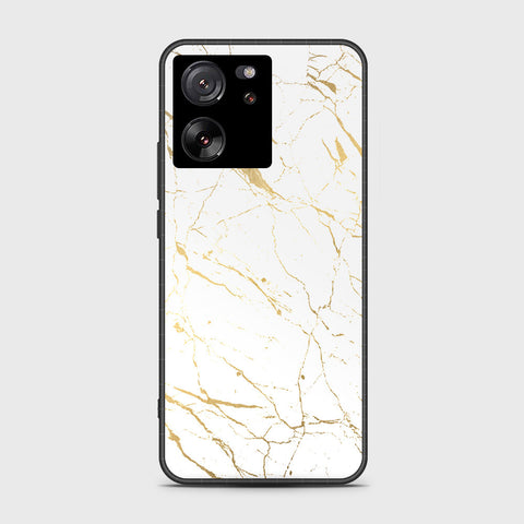 Xiaomi 13T Pro Cover- White Marble Series 2 - HQ Ultra Shine Premium Infinity Glass Soft Silicon Borders Case