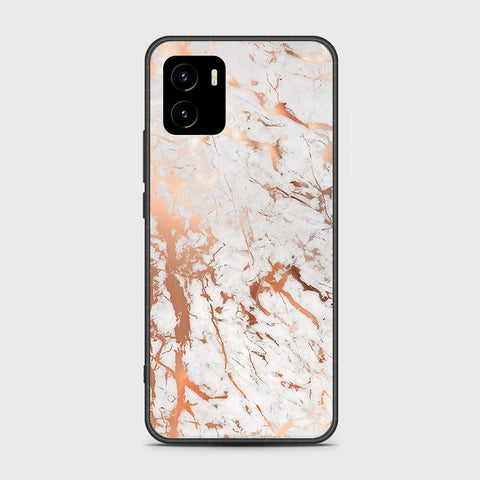 Vivo Y10 Cover- White Marble Series 2 - HQ Ultra Shine Premium Infinity Glass Soft Silicon Borders Case