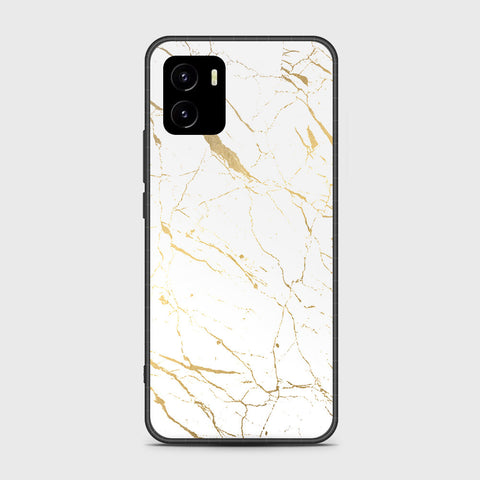 Vivo Y10 Cover- White Marble Series 2 - HQ Ultra Shine Premium Infinity Glass Soft Silicon Borders Case