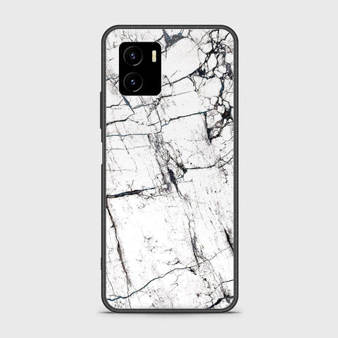 Vivo Y01 Cover - White Marble Series 2 - HQ Ultra Shine Premium Infinity Glass Soft Silicon Borders Case