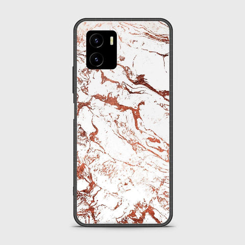 Vivo Y15s Cover - White Marble Series 2 - HQ Ultra Shine Premium Infinity Glass Soft Silicon Borders Case