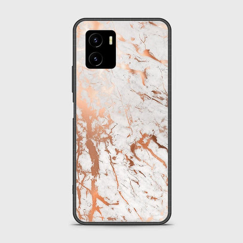 Vivo Y01 Cover - White Marble Series 2 - HQ Ultra Shine Premium Infinity Glass Soft Silicon Borders Case