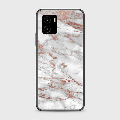 Vivo Y01 Cover - White Marble Series 2 - HQ Ultra Shine Premium Infinity Glass Soft Silicon Borders Case