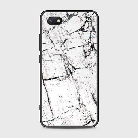 Huawei Y5 Prime 2018 / Y5 2018 / Honor 7S Cover - White Marble Series 2 - HQ Ultra Shine Premium Infinity Glass Soft Silicon Borders Case