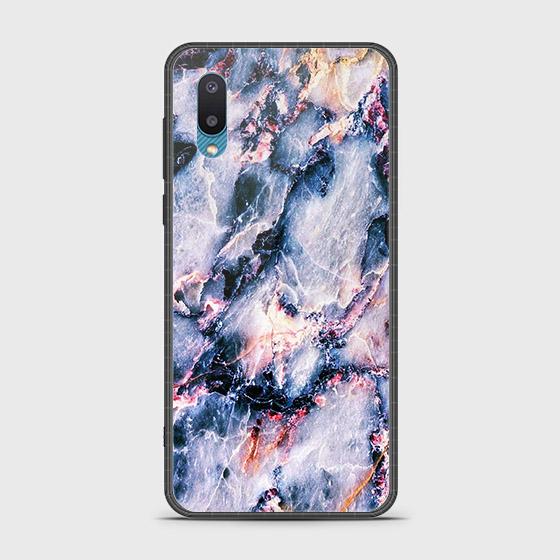 Samsung Galaxy A02 Cover - Colorful Marble Series - HQ Ultra Shine Premium Infinity Glass Soft Silicon Borders Case