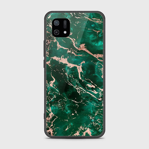 Oppo A16e Cover- Colorful Marble Series - HQ Ultra Shine Premium Infinity Glass Soft Silicon Borders Case