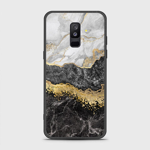 Samsung Galaxy A6 Plus 2018 Cover- Colorful Marble Series - HQ Ultra Shine Premium Infinity Glass Soft Silicon Borders Case