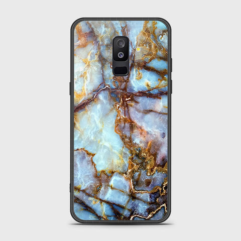 Samsung Galaxy A6 Plus 2018 Cover- Colorful Marble Series - HQ Ultra Shine Premium Infinity Glass Soft Silicon Borders Case