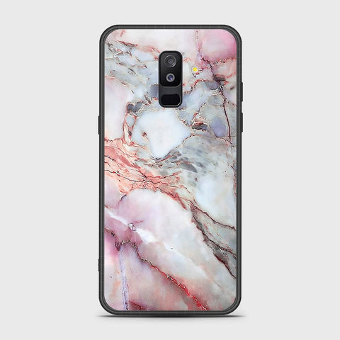 Samsung Galaxy A6 Plus 2018 Cover- Colorful Marble Series - HQ Ultra Shine Premium Infinity Glass Soft Silicon Borders Case