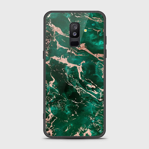 Samsung Galaxy A6 Plus 2018 Cover- Colorful Marble Series - HQ Ultra Shine Premium Infinity Glass Soft Silicon Borders Case