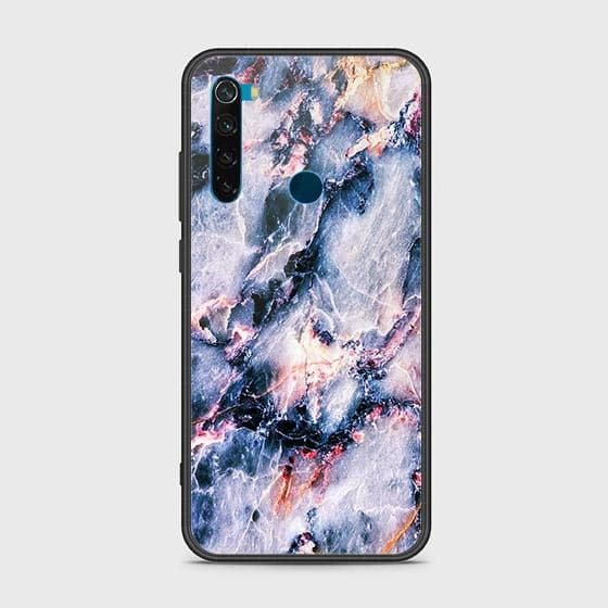 Xiaomi Redmi Note 8 Cover - Colorful Marble Series - HQ Ultra Shine Premium Infinity Glass Soft Silicon Borders Case