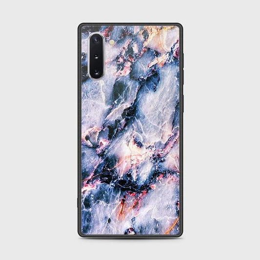 Samsung Galaxy Note 10 Cover - Colorful Marble Series - HQ Ultra Shine Premium Infinity Glass Soft Silicon Borders Case