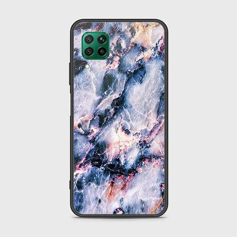 Huawei Nova 7i Cover - Colorful Marble Series - HQ Ultra Shine Premium Infinity Glass Soft Silicon Borders Case