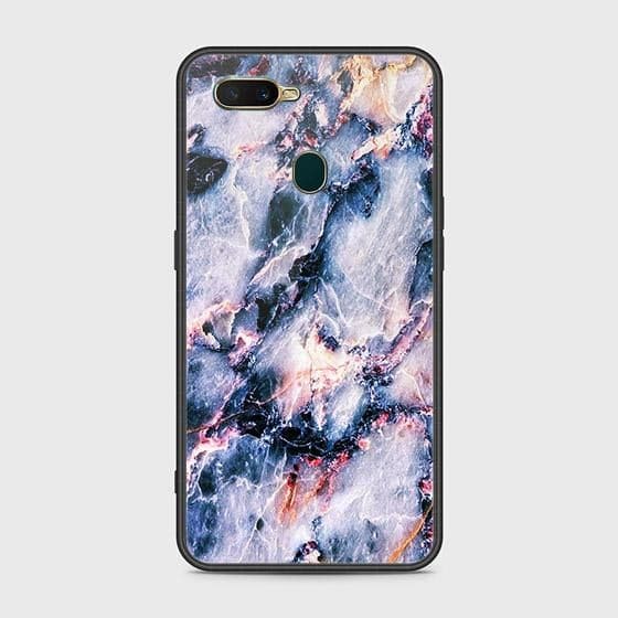 Oppo A5s Cover - Colorful Marble Series - HQ Ultra Shine Premium Infinity Glass Soft Silicon Borders Case