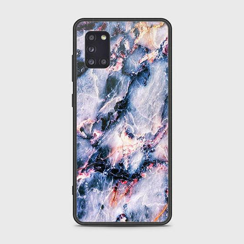 Samsung Galaxy A31 Cover - Colorful Marble Series - HQ Ultra Shine Premium Infinity Glass Soft Silicon Borders Case