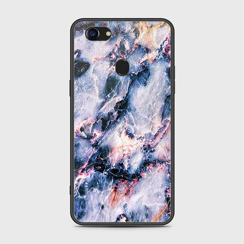 Oppo F5 Cover - Colorful Marble Series - HQ Ultra Shine Premium Infinity Glass Soft Silicon Borders Case