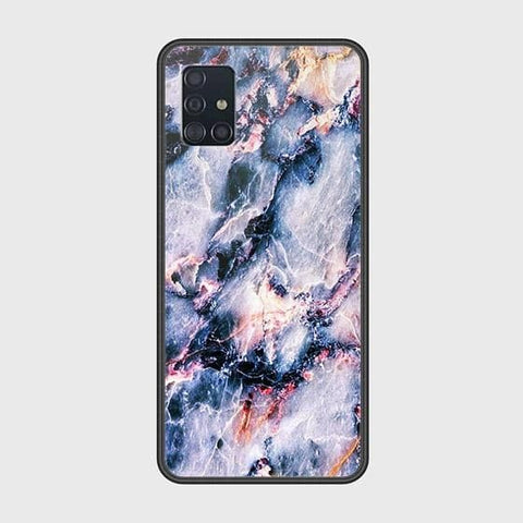 Samsung Galaxy A51 Cover - Colorful Marble Series - HQ Ultra Shine Premium Infinity Glass Soft Silicon Borders Case