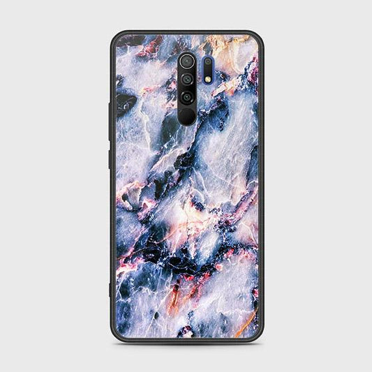 Xiaomi Redmi 9 Cover - Colorful Marble Series - HQ Ultra Shine Premium Infinity Glass Soft Silicon Borders Case