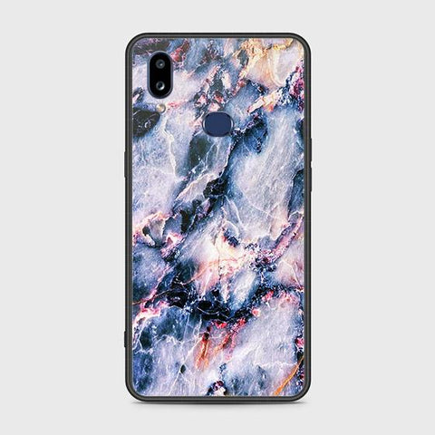 Samsung Galaxy A10s Cover - Colorful Marble Series - HQ Ultra Shine Premium Infinity Glass Soft Silicon Borders Case