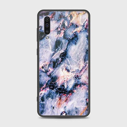 Samsung Galaxy A50s Cover - Colorful Marble Series - HQ Ultra Shine Premium Infinity Glass Soft Silicon Borders Case