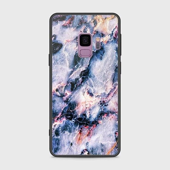 Samsung Galaxy S9 Cover - Colorful Marble Series - HQ Ultra Shine Premium Infinity Glass Soft Silicon Borders Case