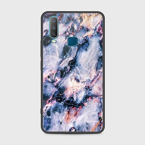 Vivo Y17 Cover - Colorful Marble Series - HQ Ultra Shine Premium Infinity Glass Soft Silicon Borders Case