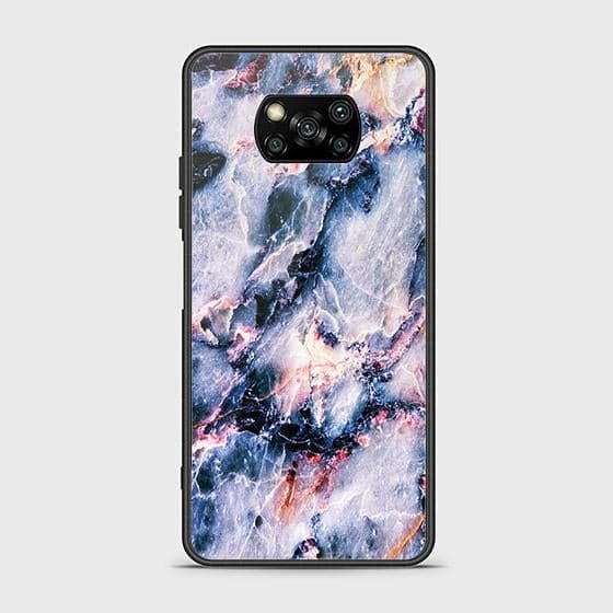 Xiaomi Poco X3 Pro Cover - Colorful Marble Series - HQ Ultra Shine Premium Infinity Glass Soft Silicon Borders Case