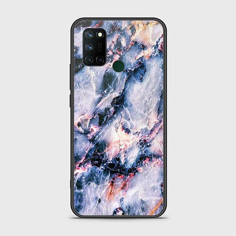 Realme C17 Cover - Colorful Marble Series - HQ Ultra Shine Premium Infinity Glass Soft Silicon Borders Case