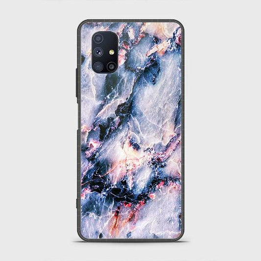 Samsung Galaxy M51 Cover - Colorful Marble Series - HQ Ultra Shine Premium Infinity Glass Soft Silicon Borders Case